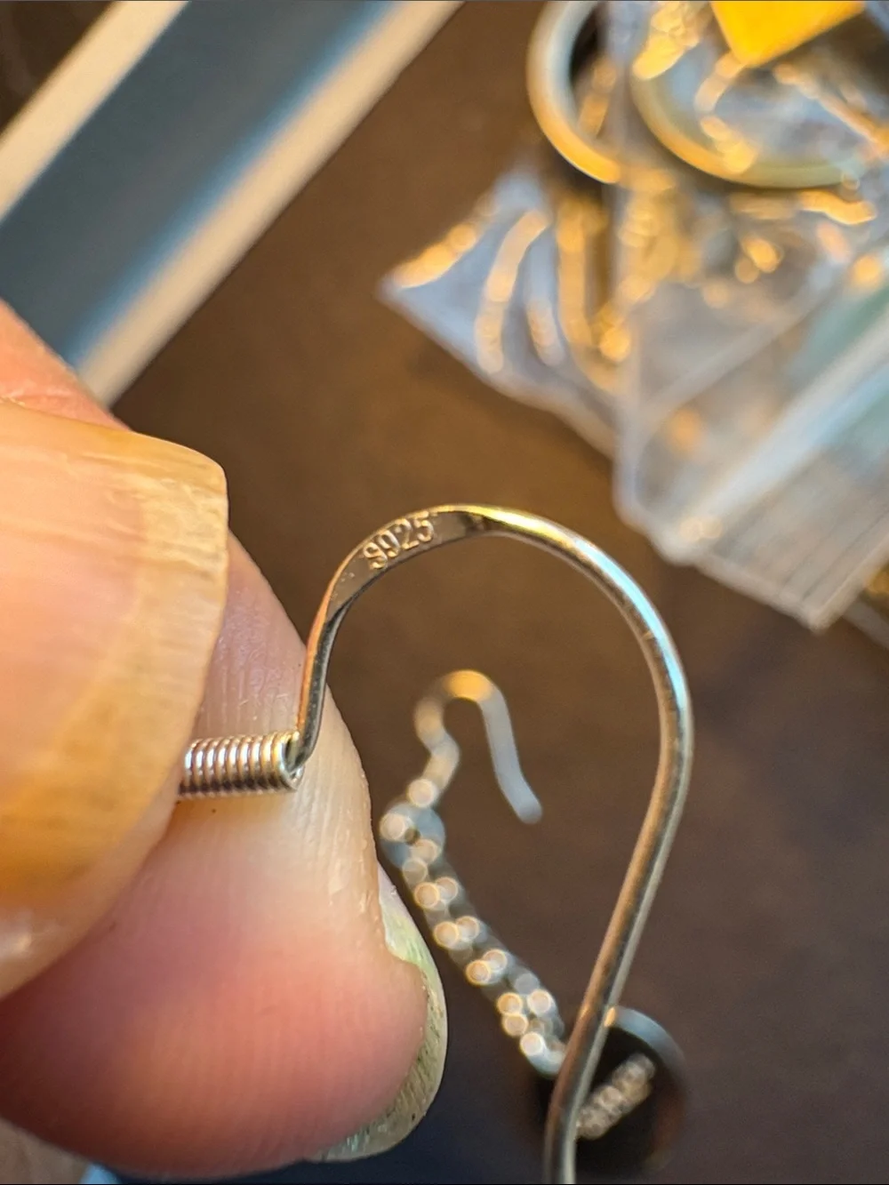 Coach Silver-Tone Chain Drop Earrings - Picture 4 of 5